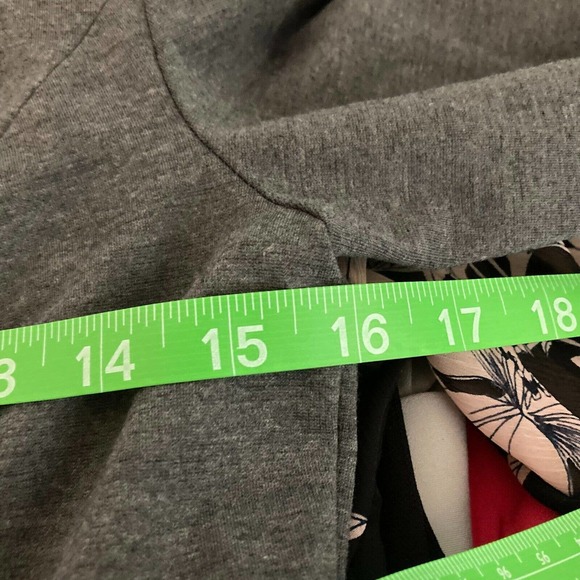 Talbots Dress Womens Sz 2 Gray Ponte Knit‎ Stretch Keyhole Sheath Long Sleeve - Picture 7 of 10